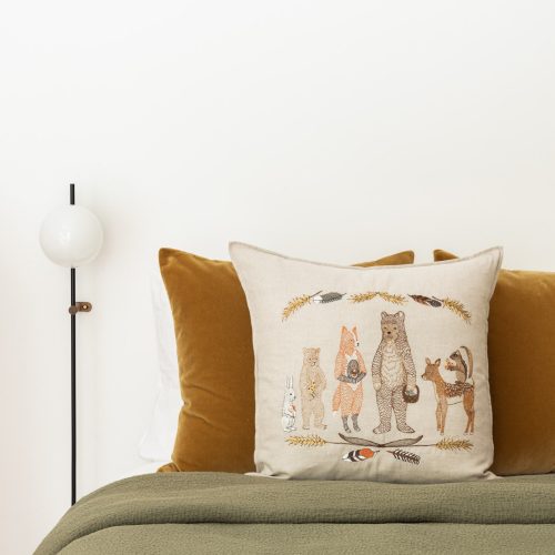 CoralandTusk Bedroom Woodland Welcome Pillow