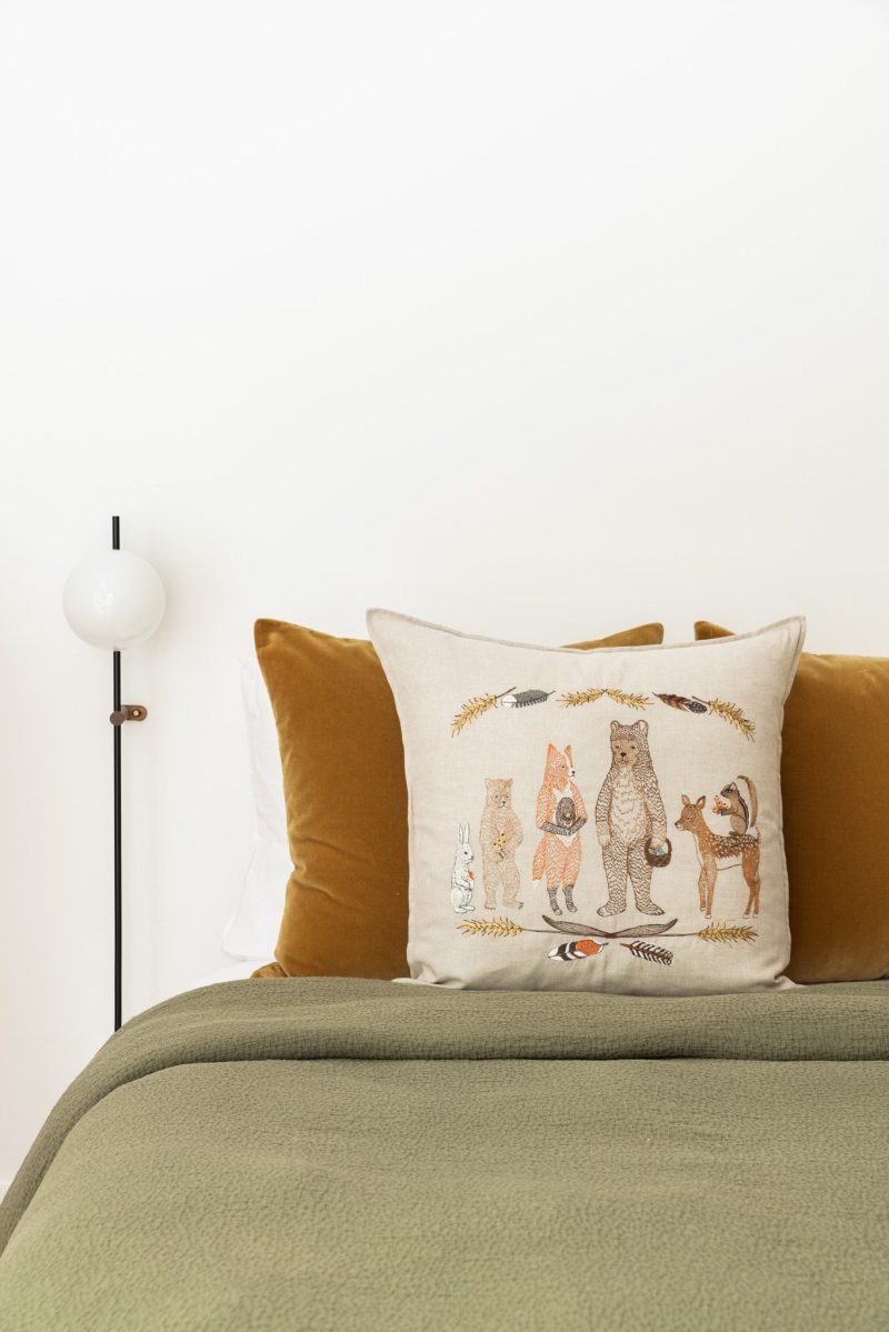 CoralandTusk Bedroom Woodland Welcome Pillow