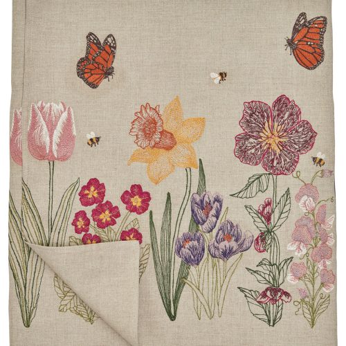 CoralandTusk Blooms Table Runner 1