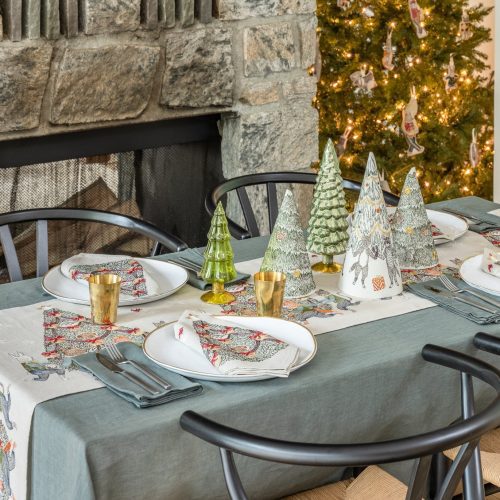 CoralandTusk Christmas TableLinens RockingChristmas