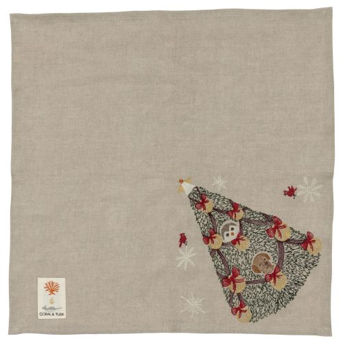 CoralandTusk DinnerNapkin RockingChristmas open