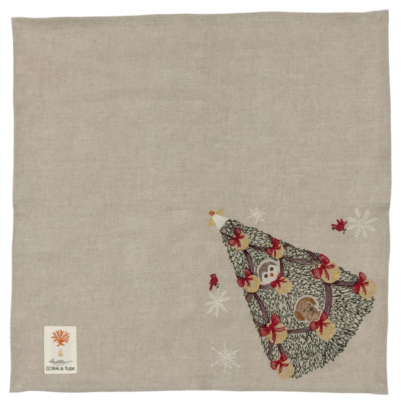 CoralandTusk DinnerNapkin RockingChristmas open