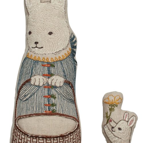 CoralandTusk Doll Bunny Basket 1