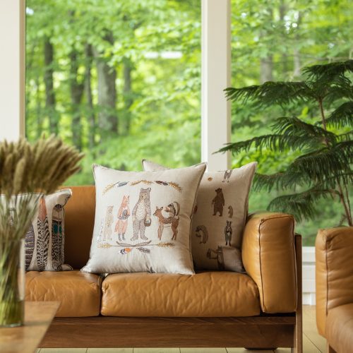 CoralandTusk Fall Couch Woodland Welcome Pillows