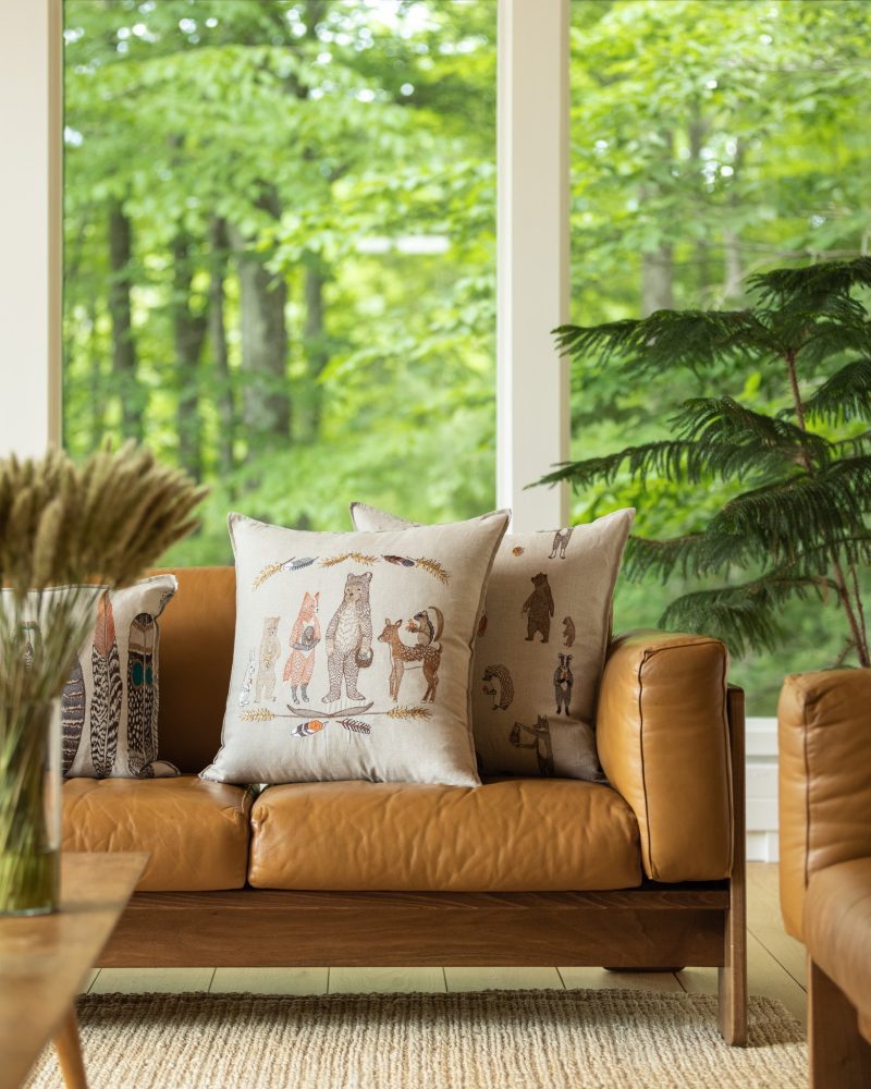 CoralandTusk Fall Couch Woodland Welcome Pillows