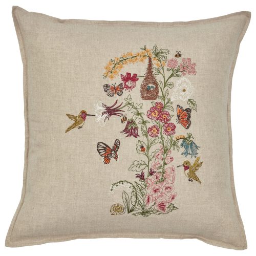 CoralandTusk Hummingbird Vine Pillow