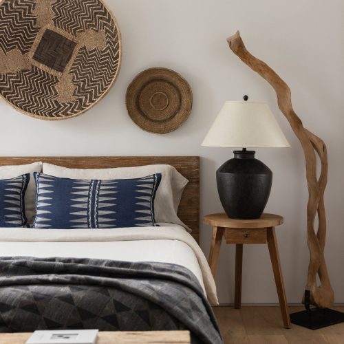 CoralandTusk Quill Indigo Pillow Bedroom CA