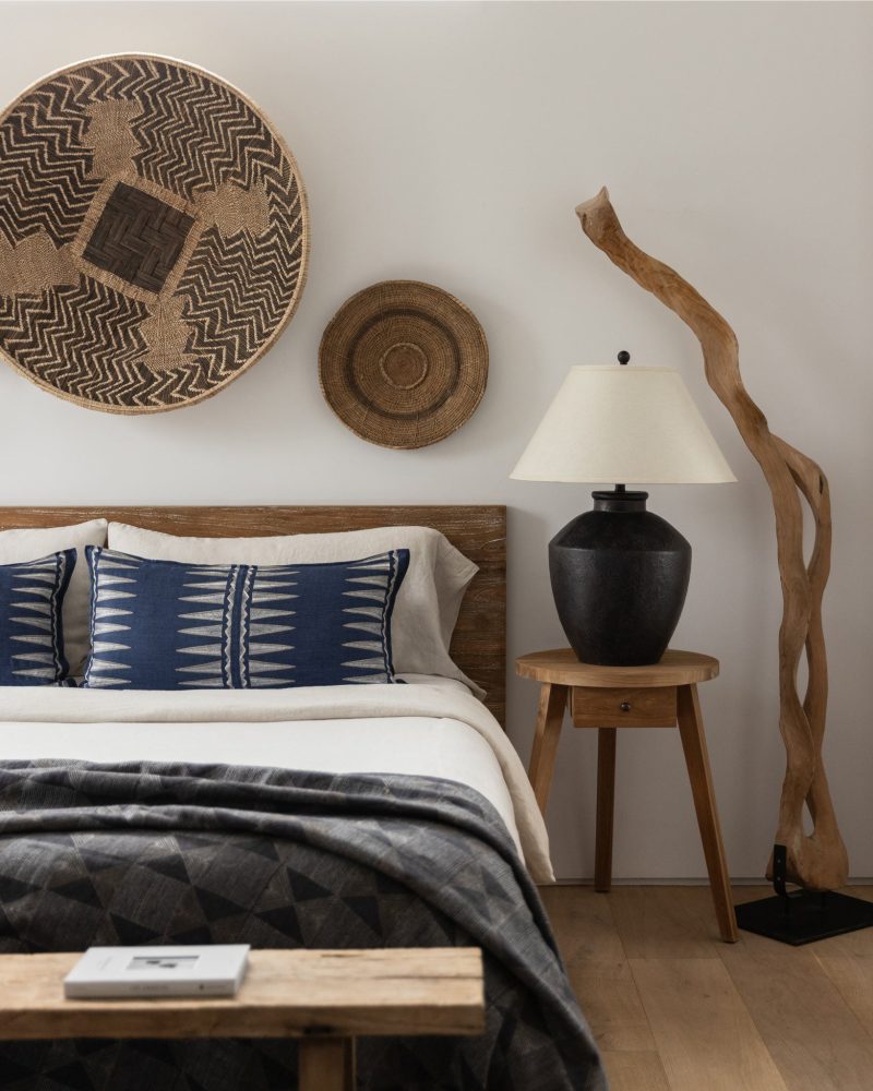 CoralandTusk Quill Indigo Pillow Bedroom CA