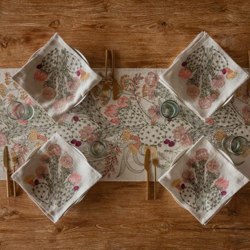 CoralandTusk Table Desert Blooms Linens CA