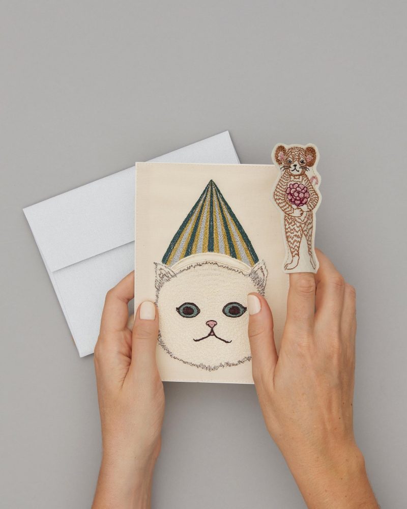 coralandtusk card baby cat surprise birthday 5