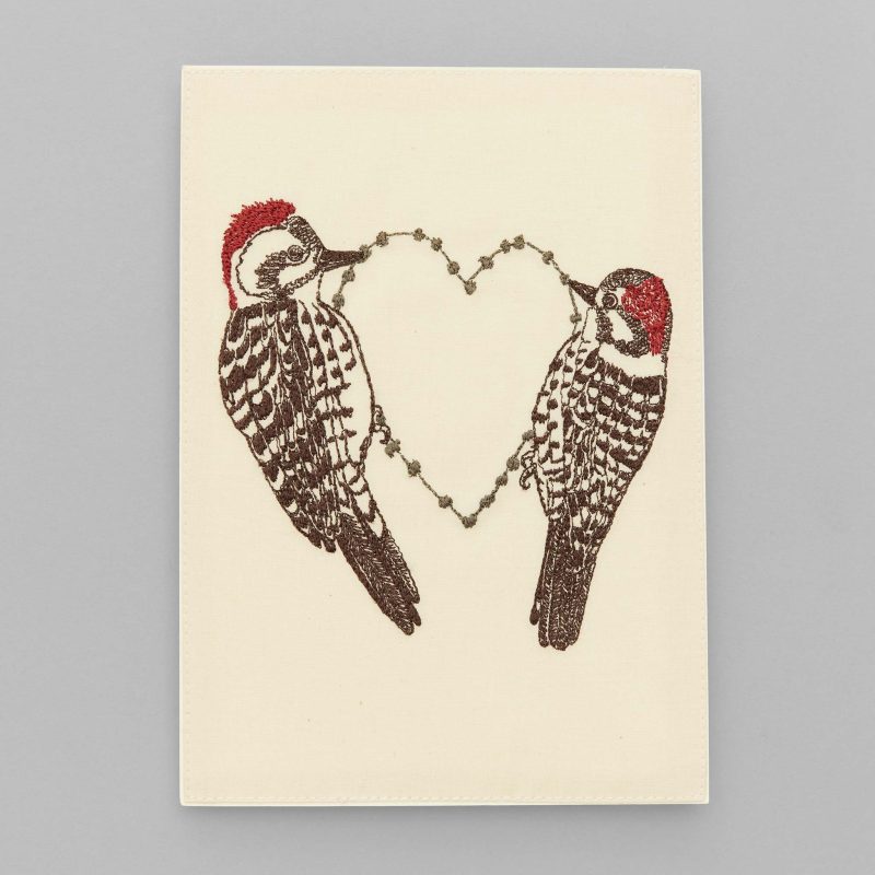 coralandtusk card woodpecker love