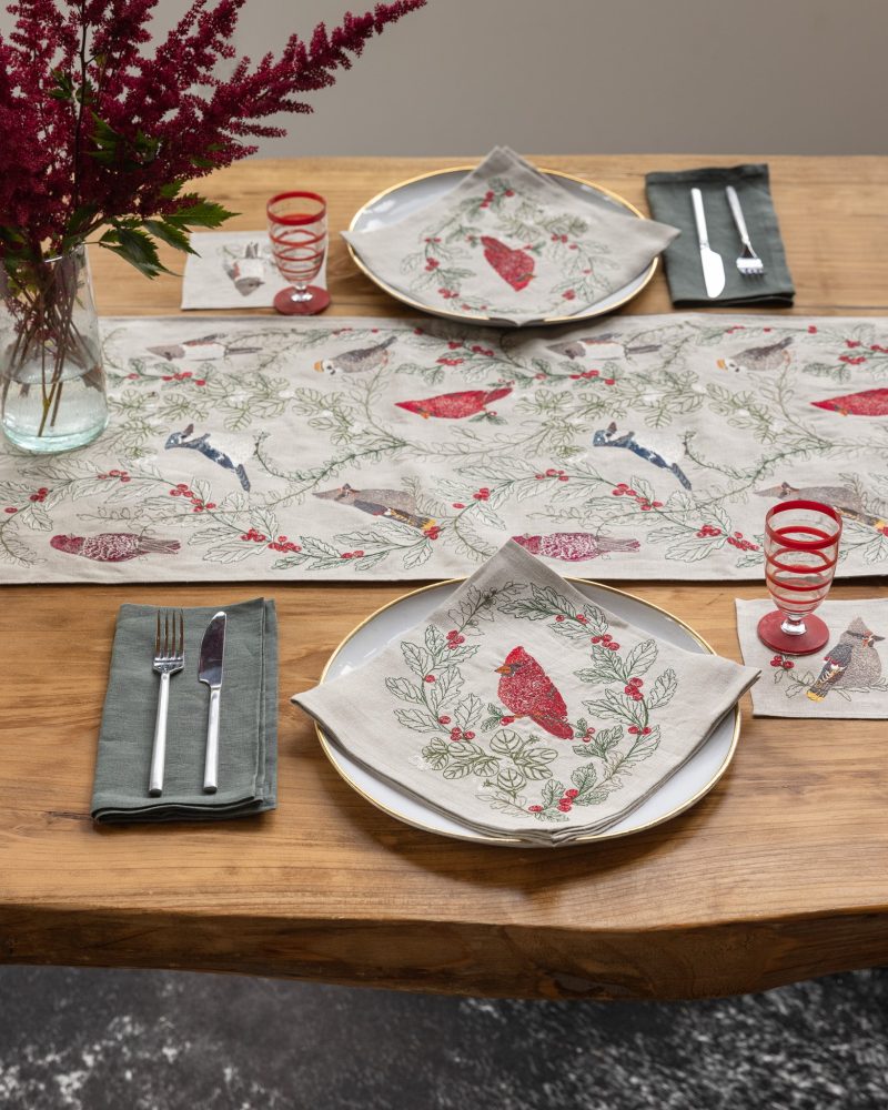 coralandtusk christmas table linens birds 4 d6df6add e861 49a8 a868 1ed778b77c7c