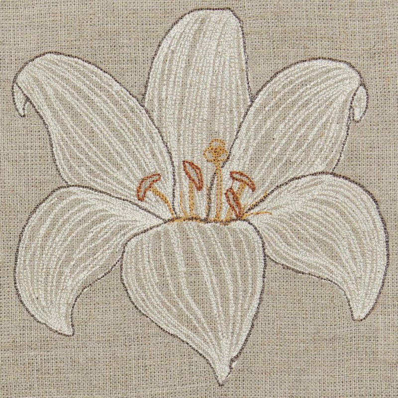 coralandtusk cocktail napkin lilies daisies 1 detail2