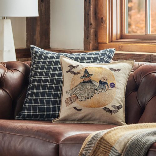 coralandtusk couch halloween pillows fw23 9