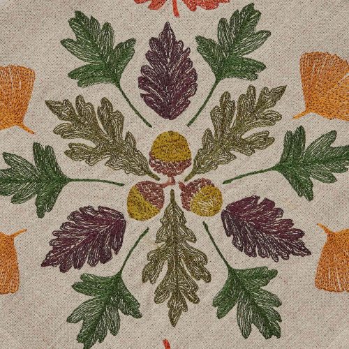 coralandtusk dinner napkin pressed leaves 1 detail