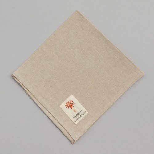 coralandtusk dinner napkin square back