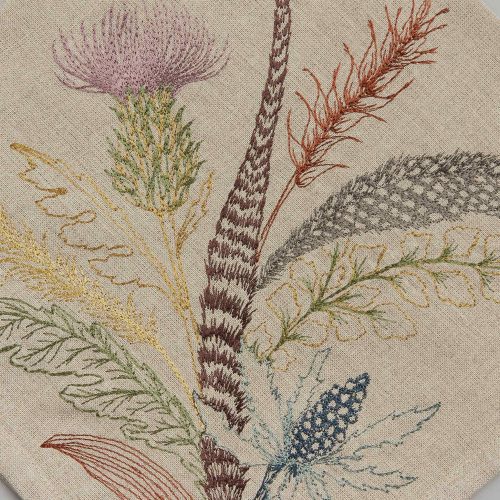 coralandtusk dinner napkin thistle 1 detail