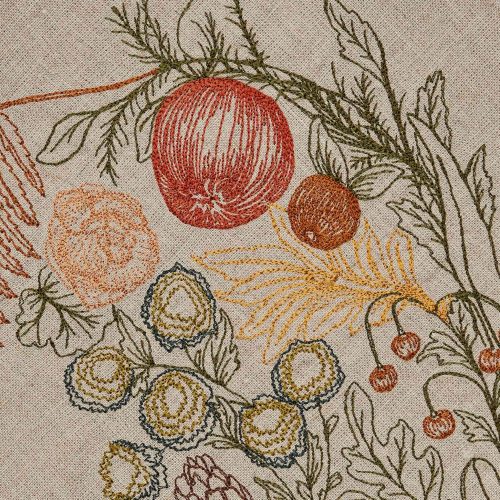 coralandtusk dinner napkin winter vine 1 detail