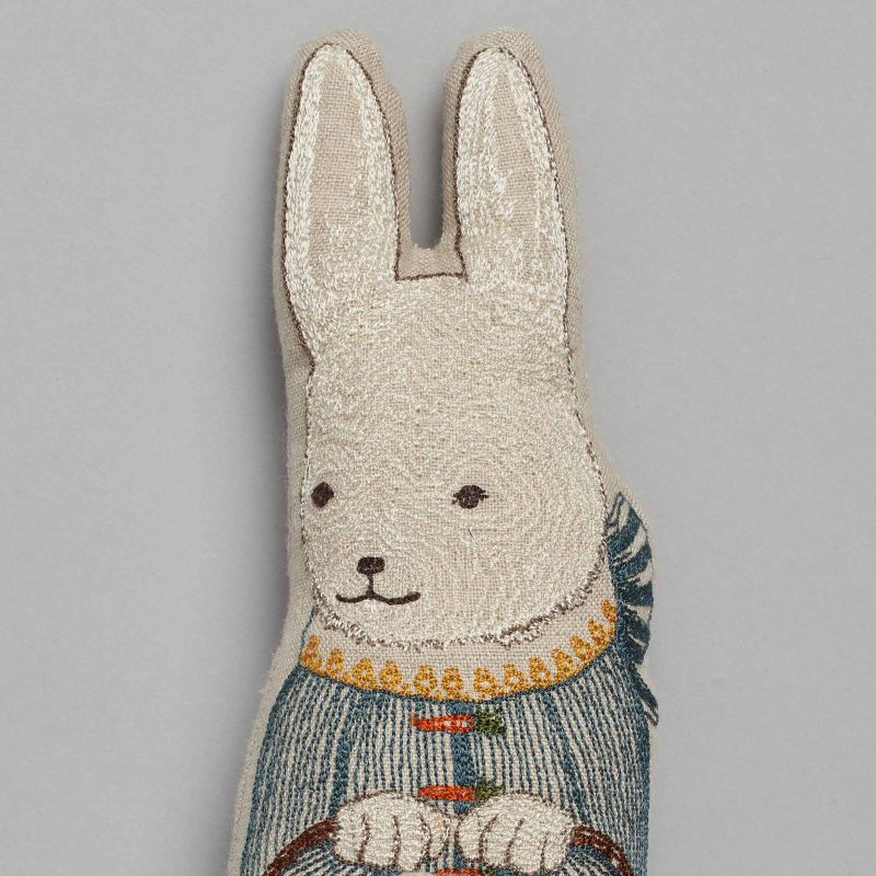 coralandtusk doll bunny detail