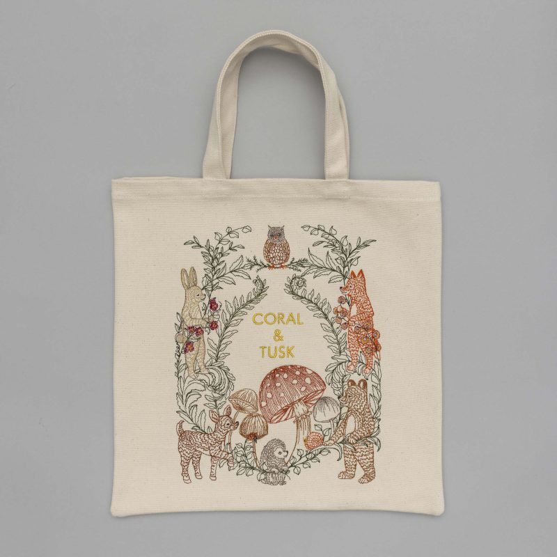 coralandtusk enchanted garden tote 1