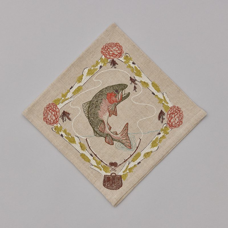 coralandtusk lela rose fish dinner napkin