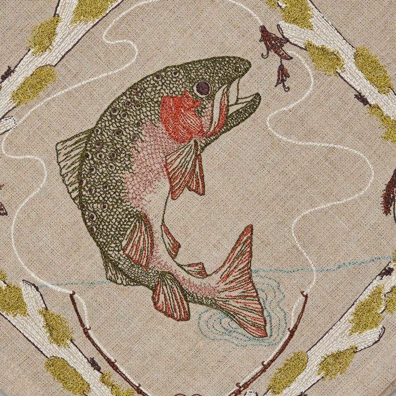 coralandtusk lela rose fish dinner napkin detail