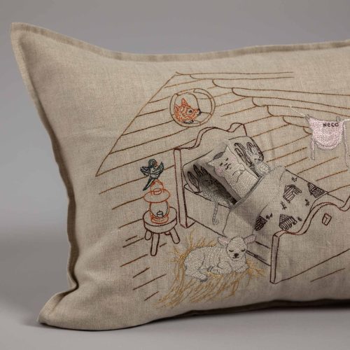 coralandtusk nekomura san pocket pillow detail gray25