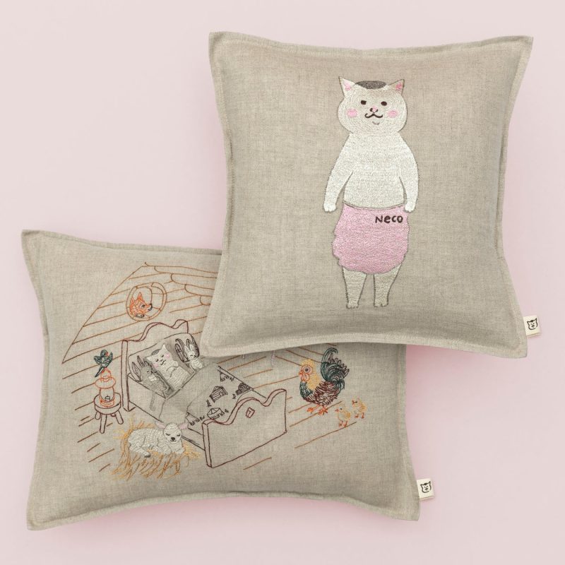 coralandtusk nekomurasan pillows