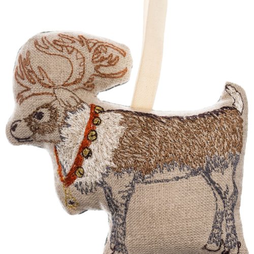 coralandtusk ornament reindeerwithbells 1