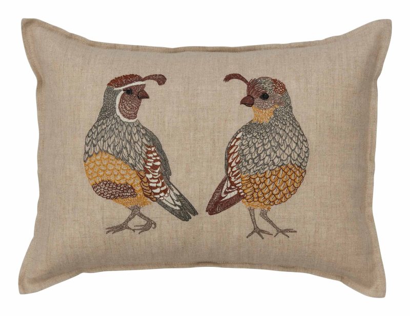 coralandtusk pillow 1216 desert quail love silo