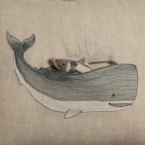 coralandtusk pillow 1216 very hungry whale detail