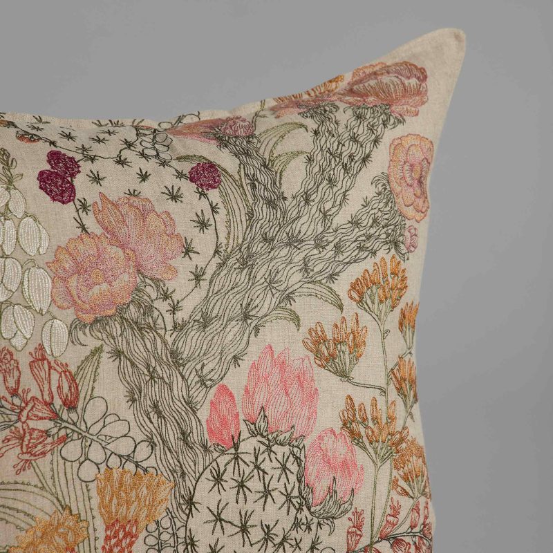 coralandtusk pillow 2020 desert blooms detail