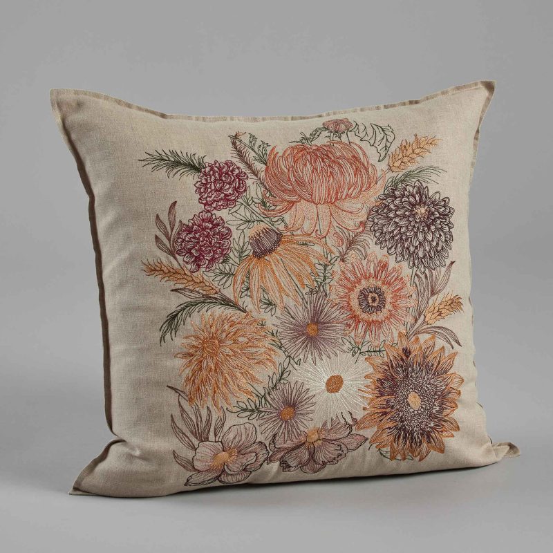 coralandtusk pillow autumn blossoms