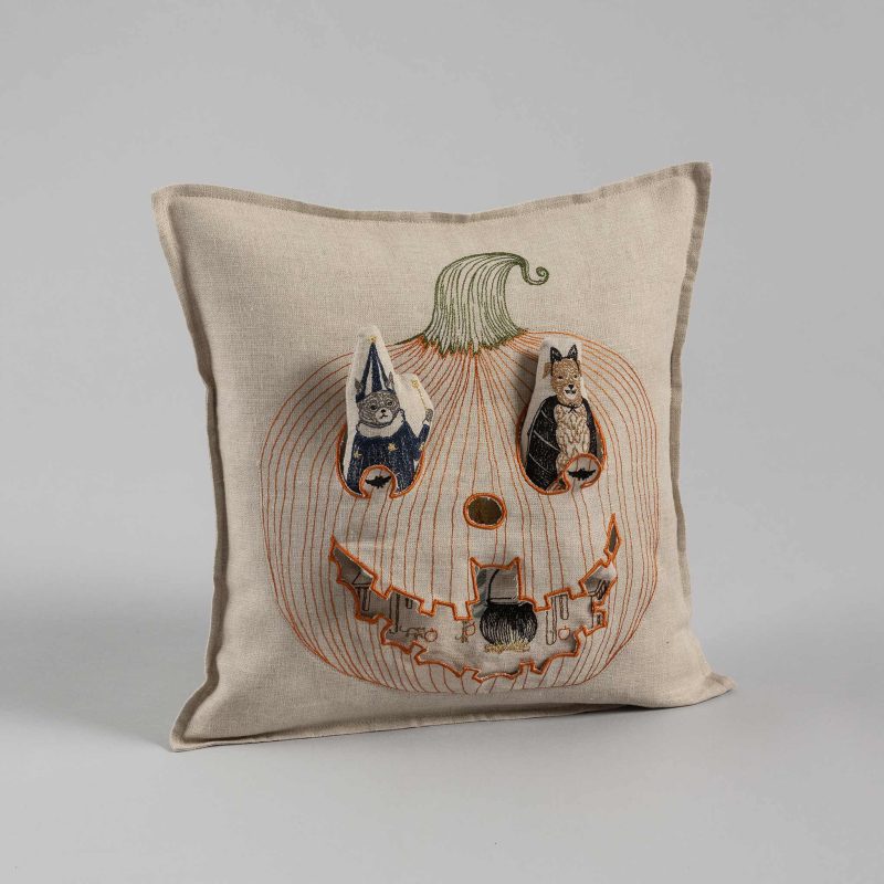 coralandtusk pillow jack o lantern 1