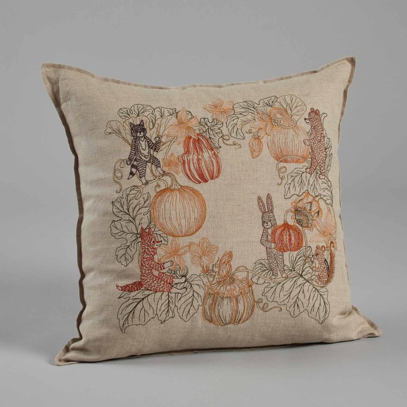 coralandtusk pillow pumpkin patch