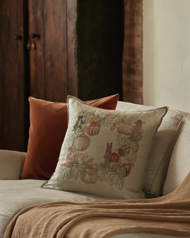 coralandtusk pillow pumpkin patch sofa