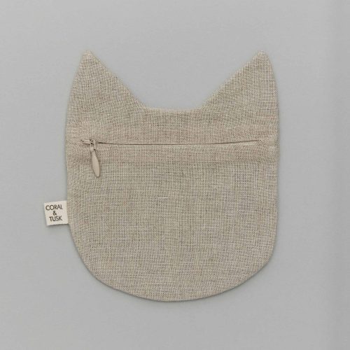 coralandtusk pouch calico cat back