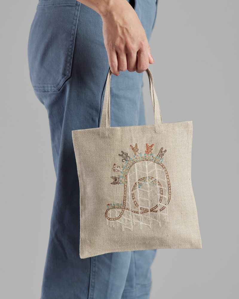 coralandtusk roller coaster tote 5