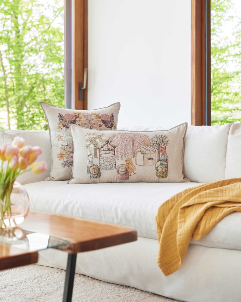 coralandtusk spring couch easter pillows jpg