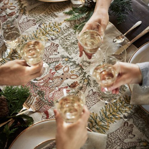 coralandtusk table dining togetherness christmas cheers