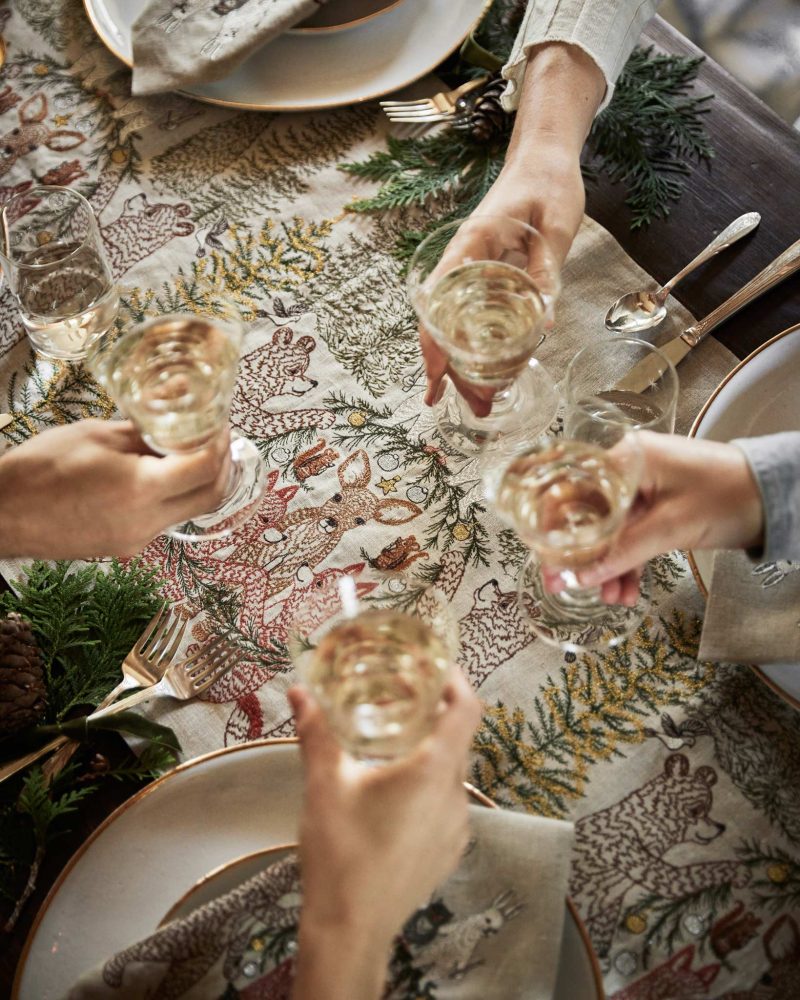 coralandtusk table dining togetherness christmas cheers