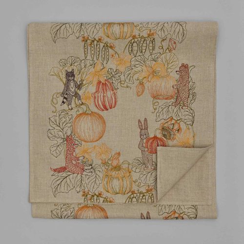 coralandtusk table runner pumpkin patch 2