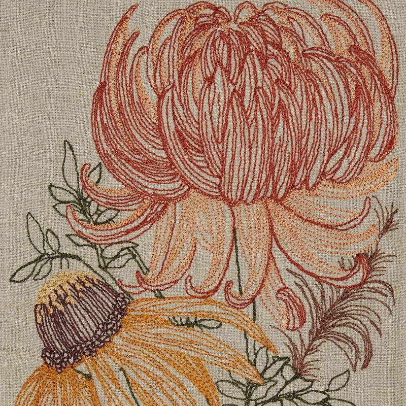 coralandtusk tea towel autumn mums 2