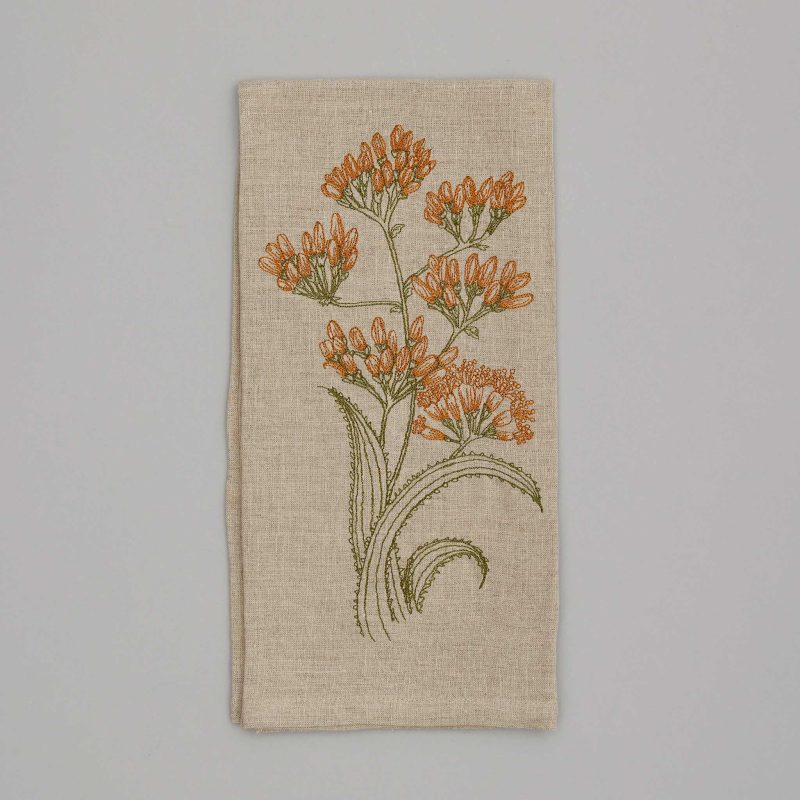 coralandtusk tea towel century plant bloom