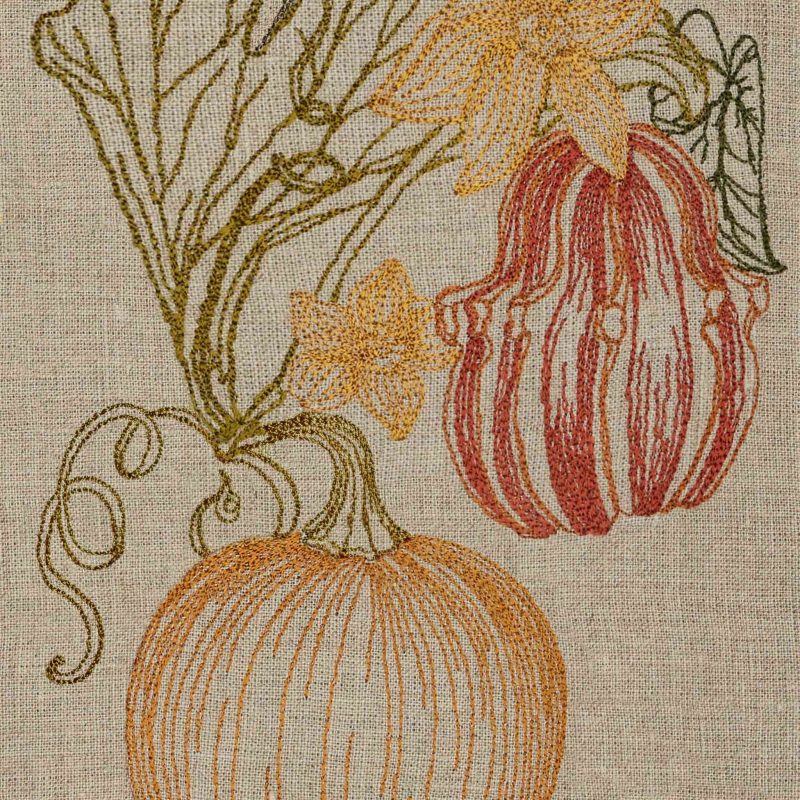 coralandtusk tea towel pumpkin vine 2