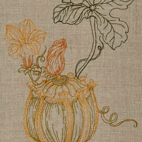 coralandtusk tea towel squash vine 2