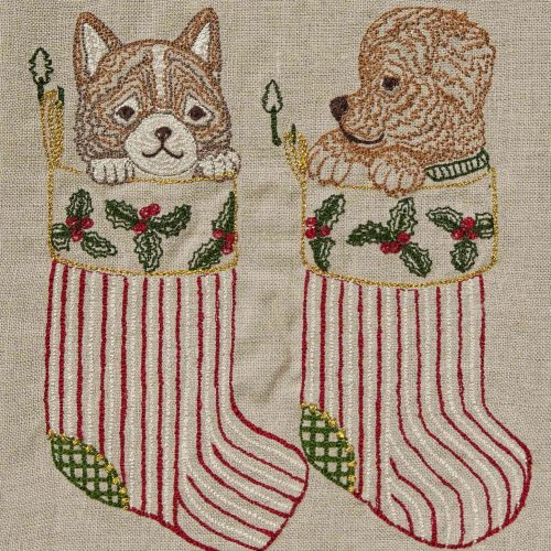 coralandtusk tea towel stockings detail