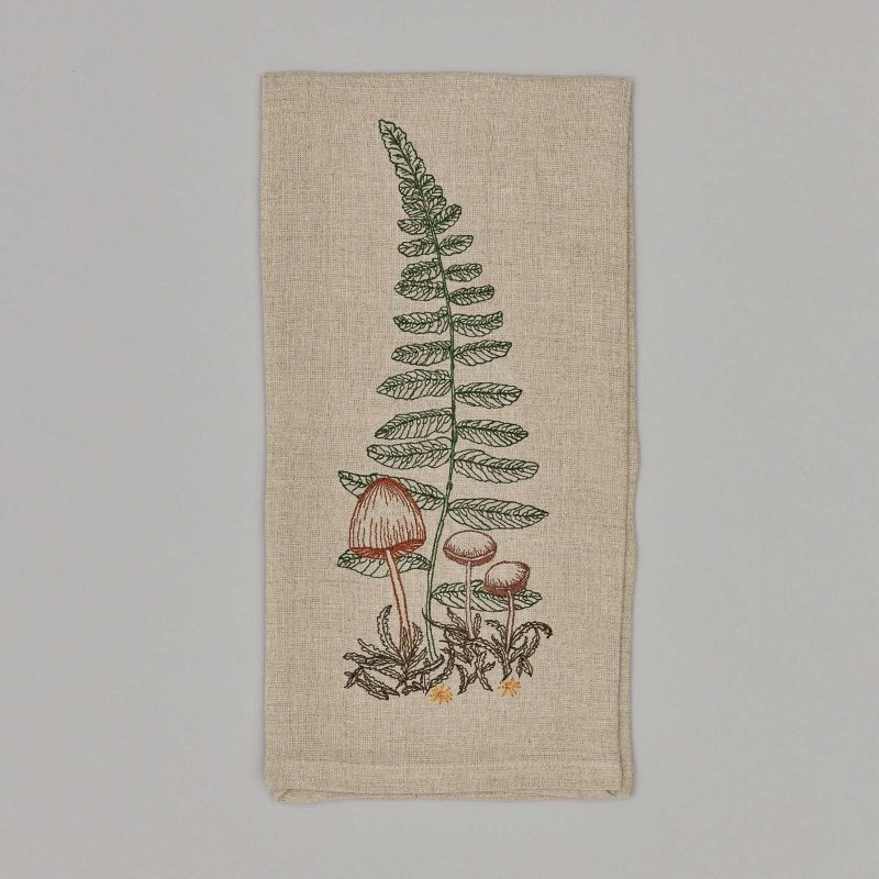 coralandtusk tea towel sword fern 1