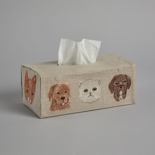 coralandtusk tissue box cover cats dogs 1