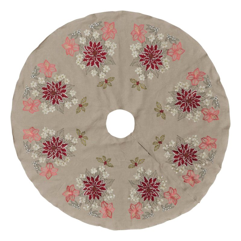 coralandtusk tree skirt christmas flowers silo